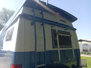 2001 Hobby 750 tag axle
Fixed French bed
Leather interior captain seats removable steering wheel reversing camera
Strong security locks LHD in KM removable radio habitation aircon fixed extending table — photo 15 of 17