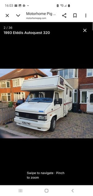 1993 Elddis Autoquest 320