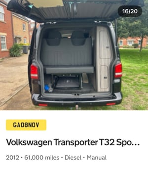 2012 Volkswagen Transporter T5.1 Campervan — photo 23 of 43