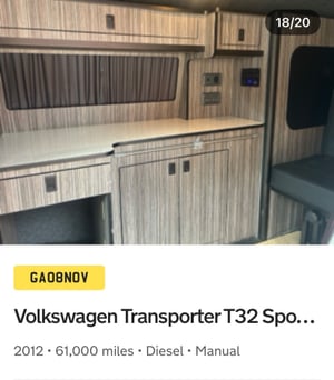 2012 Volkswagen Transporter T5.1 Campervan — photo 2 of 43