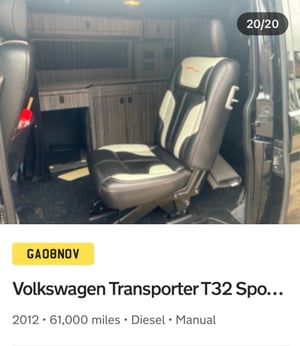 2012 Volkswagen Transporter T5.1 Campervan — photo 12 of 43