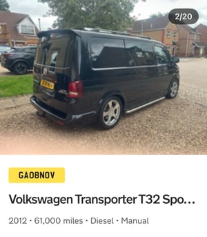 2012 Volkswagen Transporter T5.1 Campervan — photo 21 of 43