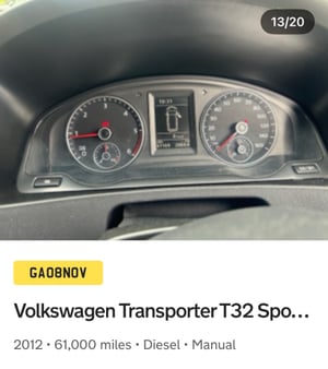 2012 Volkswagen Transporter T5.1 Campervan — photo 40 of 43