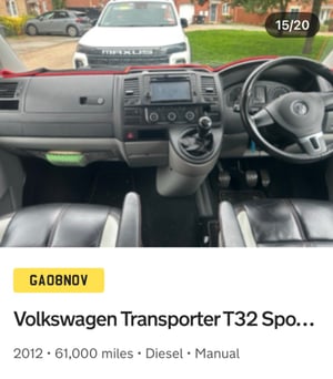 2012 Volkswagen Transporter T5.1 Campervan — photo 22 of 43